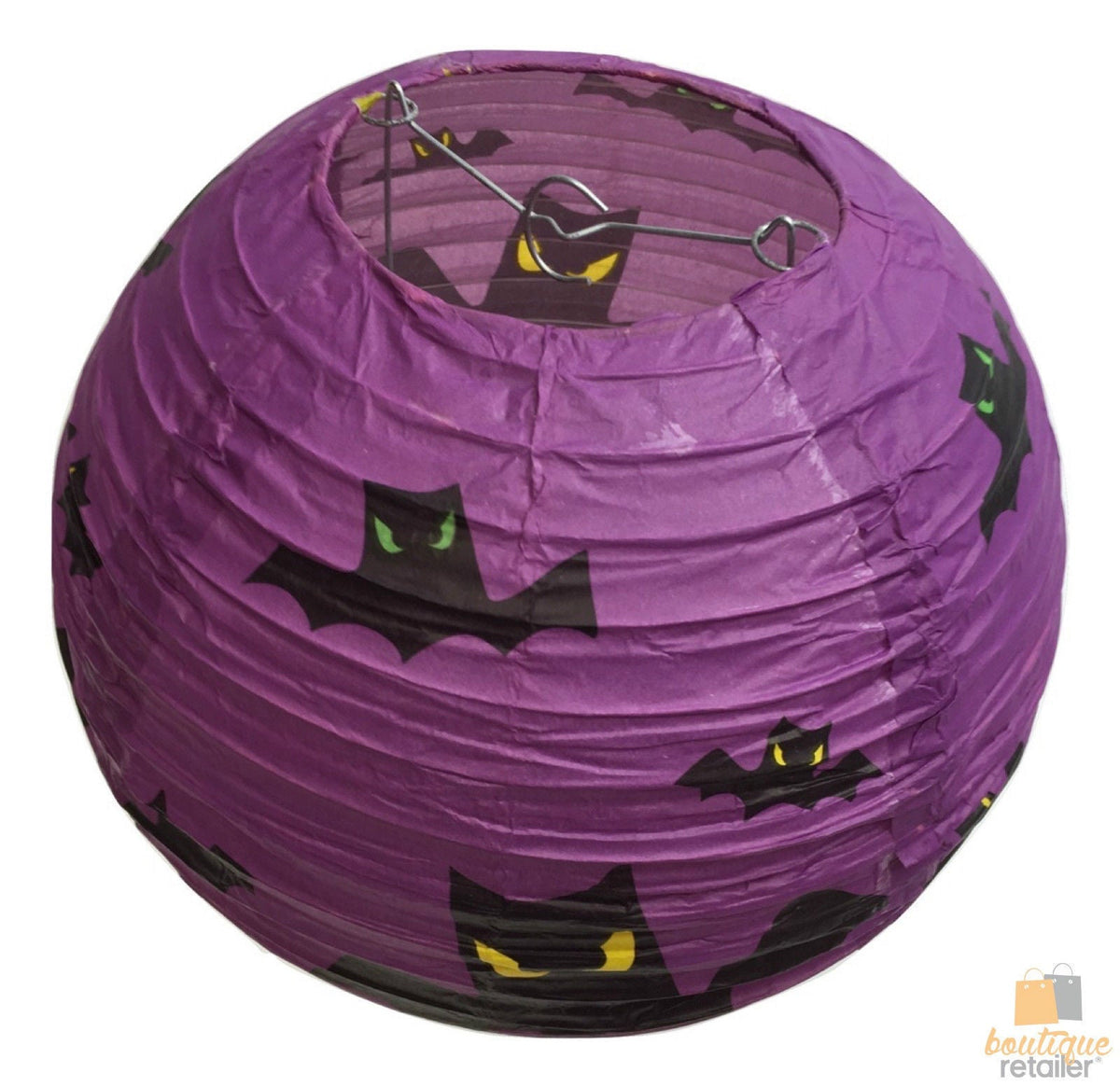 10" HALLOWEEN LANTERN Decoration Paper Party Decor Bats Hanging New
