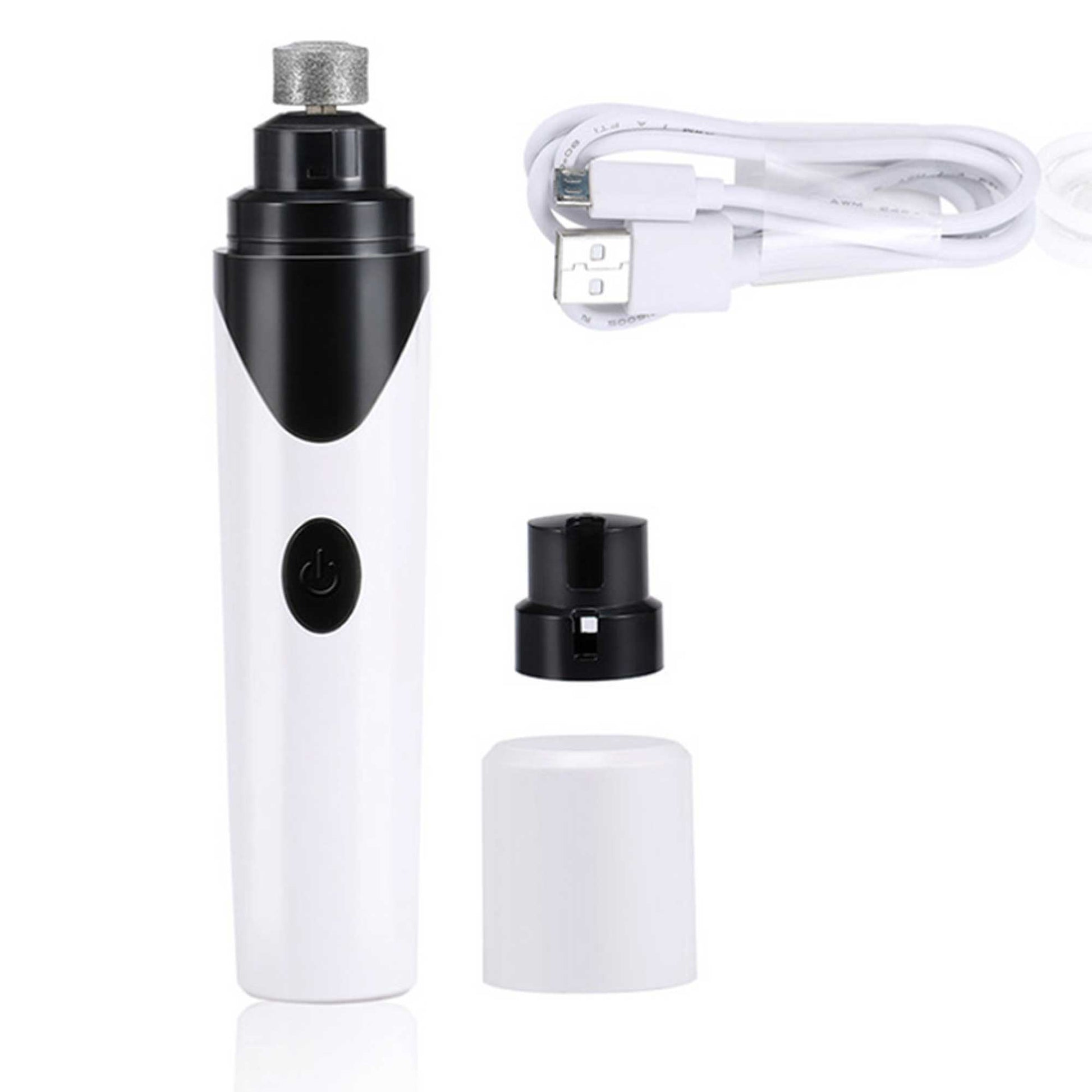 Pet Nail Grinder Dog Cat Electric Trimmer Rechargeable Clipper Claw Filer N8-0