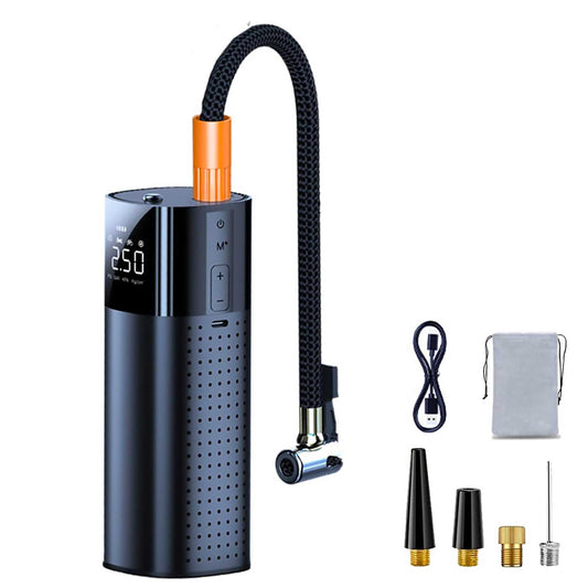 Portable Tyre Inflator - Rechargeable Car Bike Tire Air Pump Compressor-0