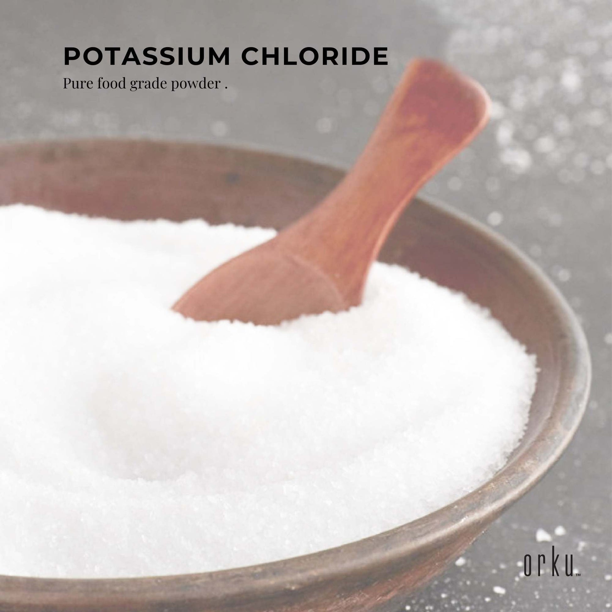 Potassium Chloride Powder Tub - Pure KCL E508 Food Grade Salt Replacer Bulk-1