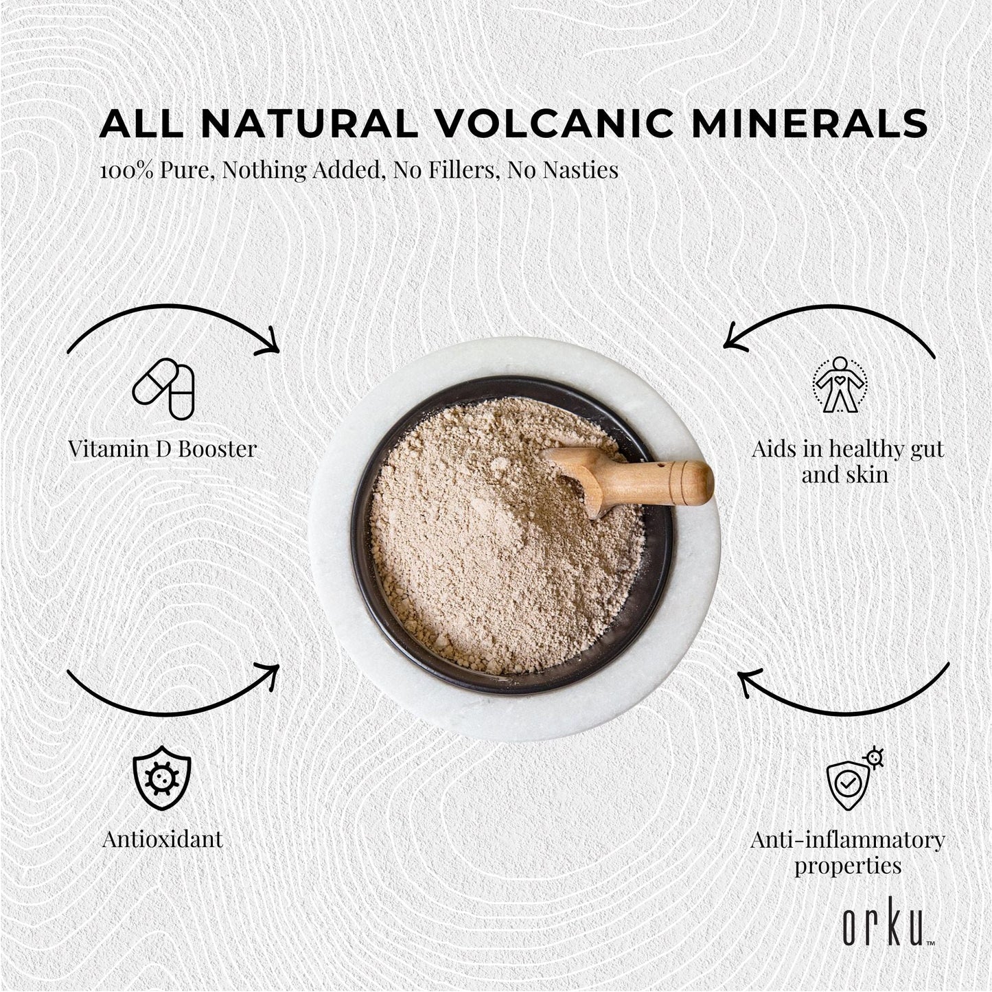 Pure Micronised Zeolite Powder Mineral In Tub Micronized Volcamin-4