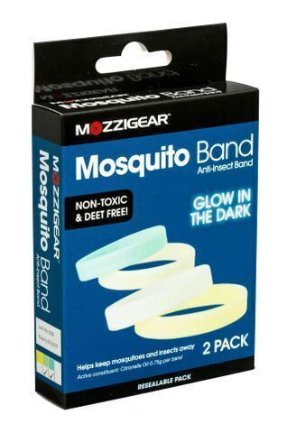 Mozzigear Night Glo Mosquito Band Insect Repellant Repellent Glow in Dark 2pk-2