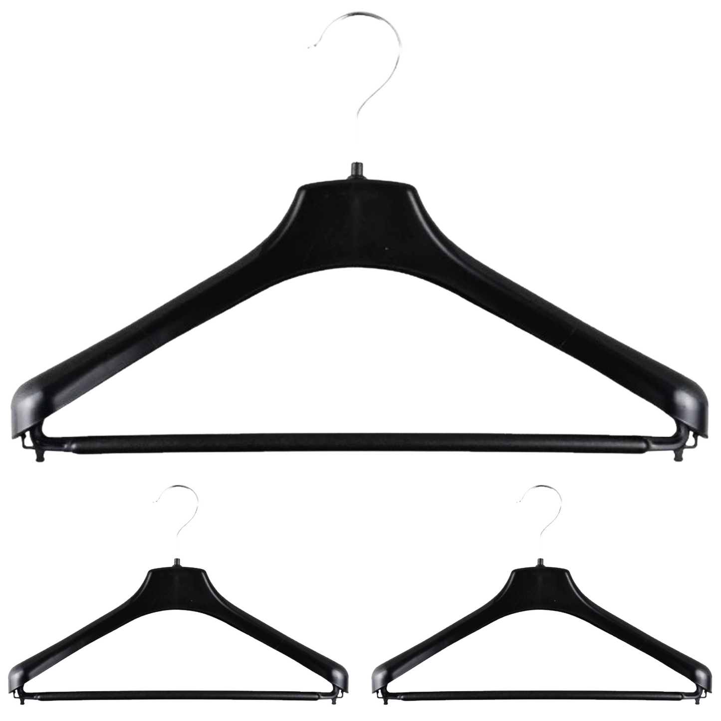 3pcs SUIT HANGER Jacket Pants Clothing Coat Non Slip Broad Shoulder Tube Holder-0