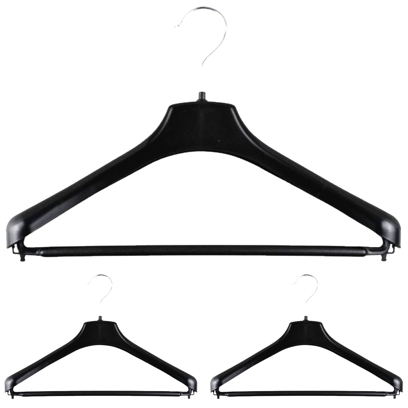3pcs SUIT HANGER Jacket Pants Clothing Coat Non Slip Broad Shoulder Tube Holder-0