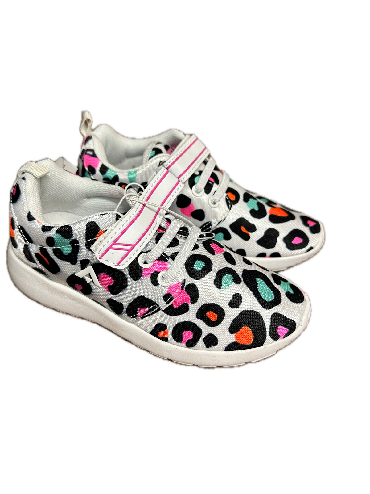 Aerosport Rascal Kids Junior Running Shoes Sneakers Strap Runners - Leopard Print-3