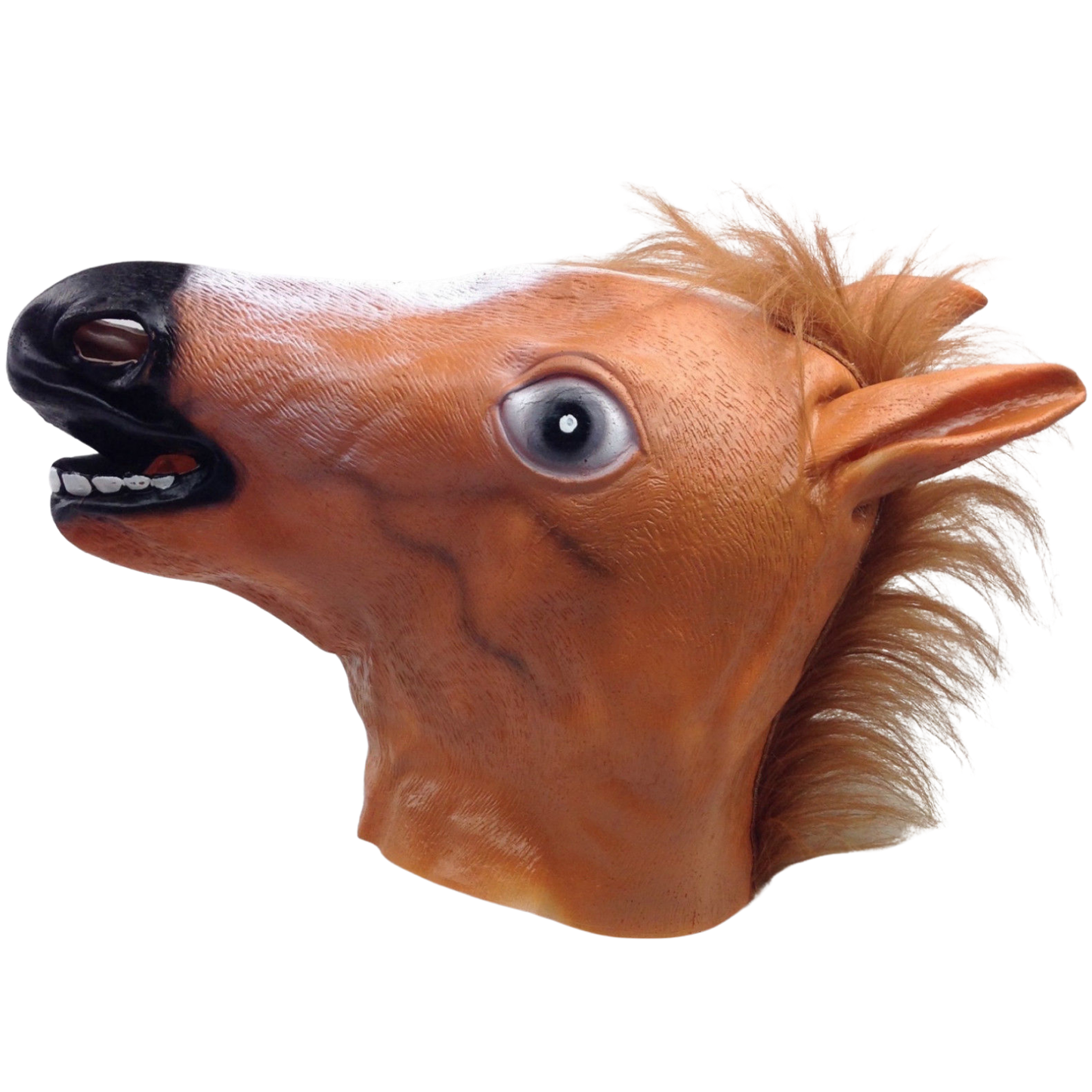Horse Head Face Mask Halloween Latex Rubber Costume Party - One Size-1