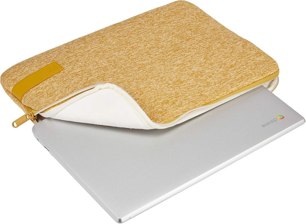Case Logic Slim Reflect 13.3" Laptop Computer Sleeve in Yellow (Memory-Foam Protection)