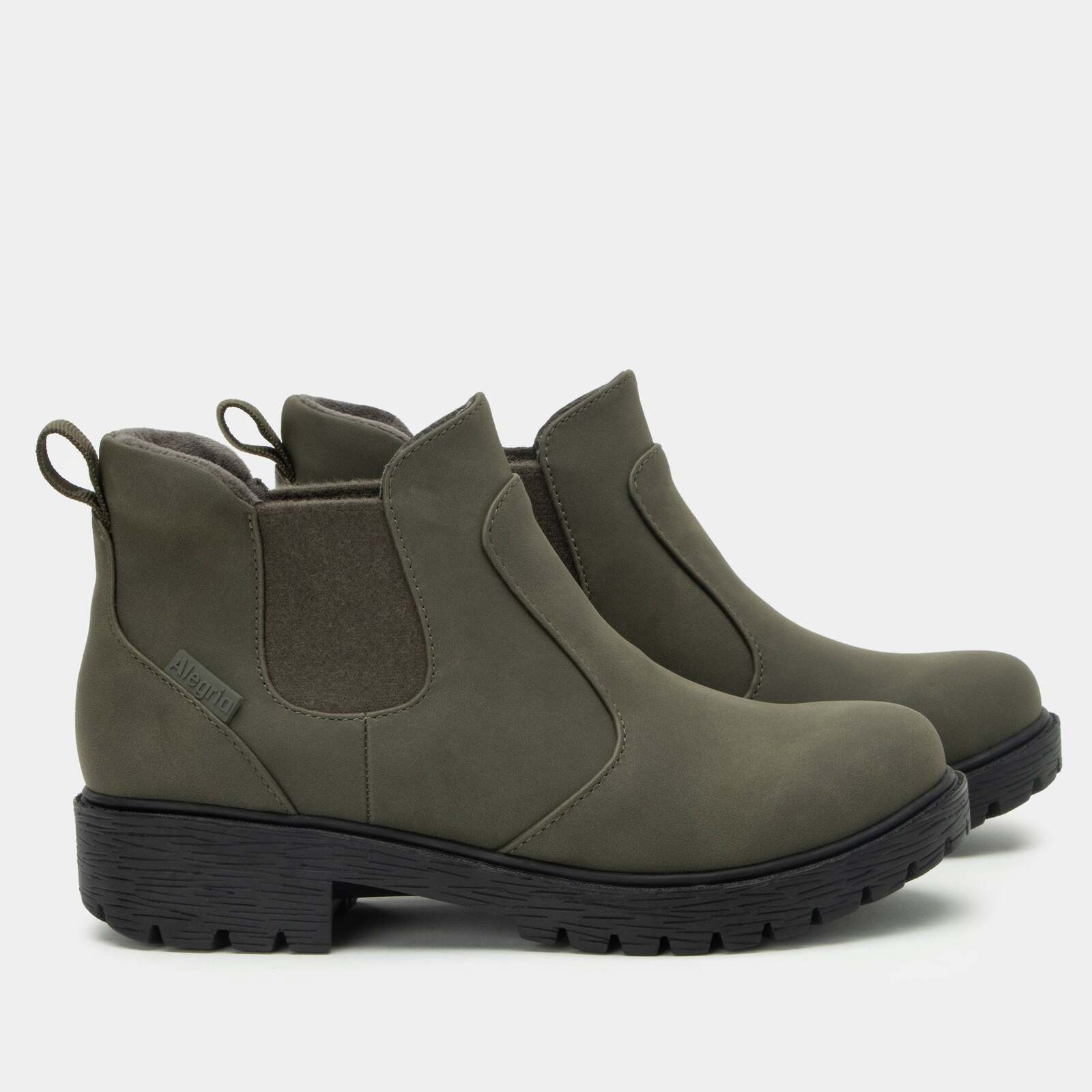 Alegria Womens Waterproof Chelsea Boots Shoes in Relaxed Moss-4