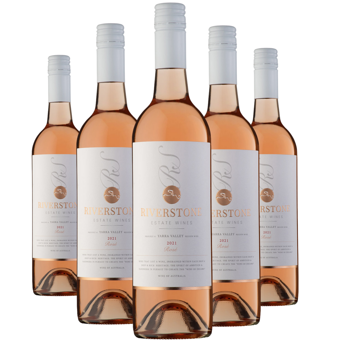 6x 2021 Riverstone Estate Rose Red Wine Yarra Valley - 750ml Bottle
