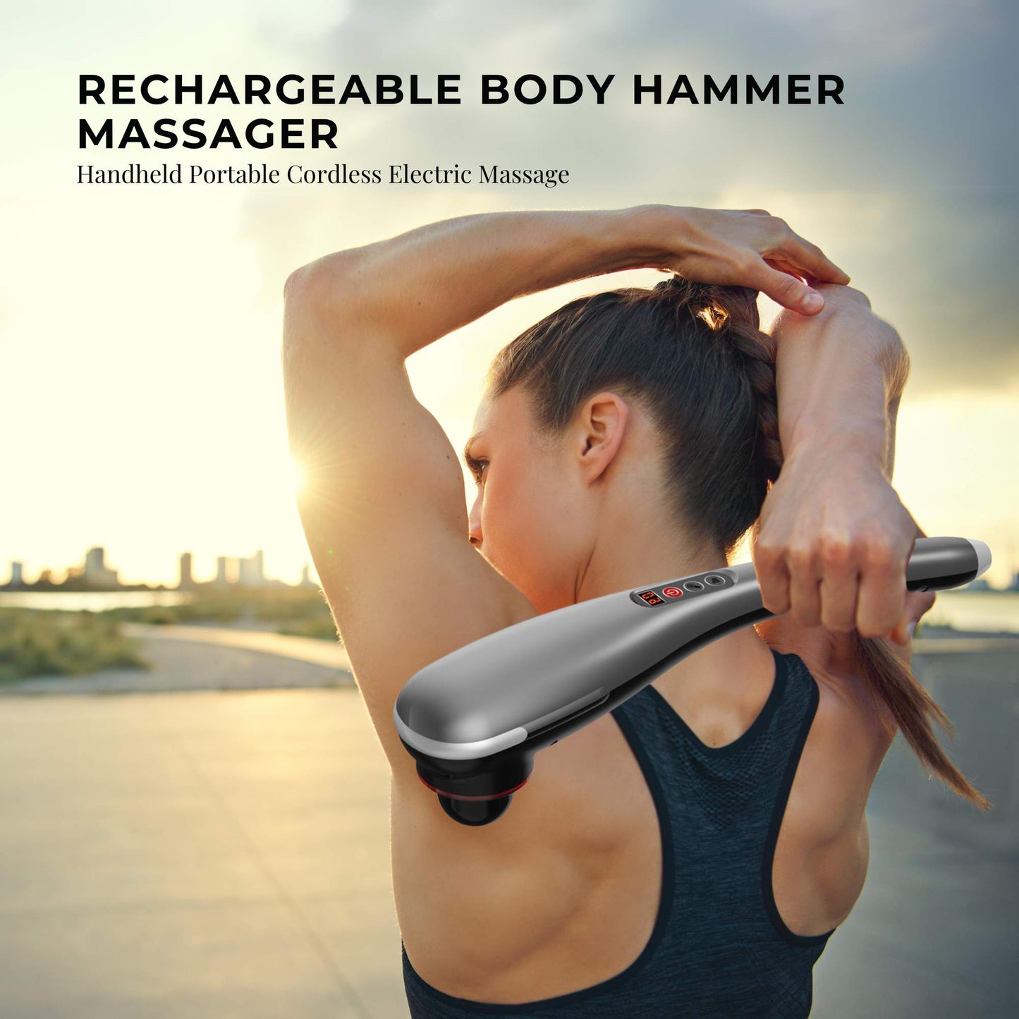 Rechargeable Body Hammer Massager - Handheld Portable Cordless Electric Massage-1
