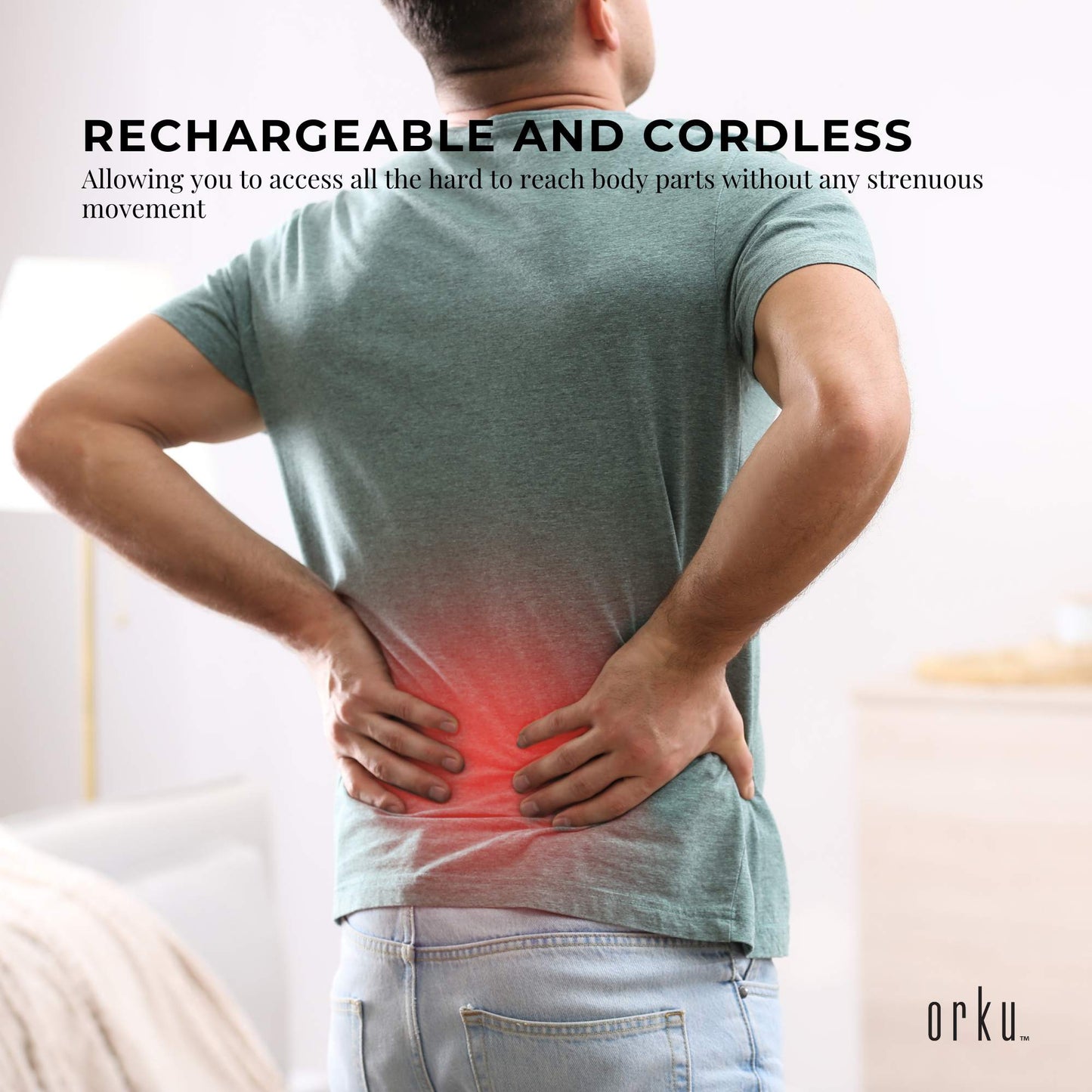 Rechargeable Body Hammer Massager - Handheld Portable Cordless Electric Massage-3