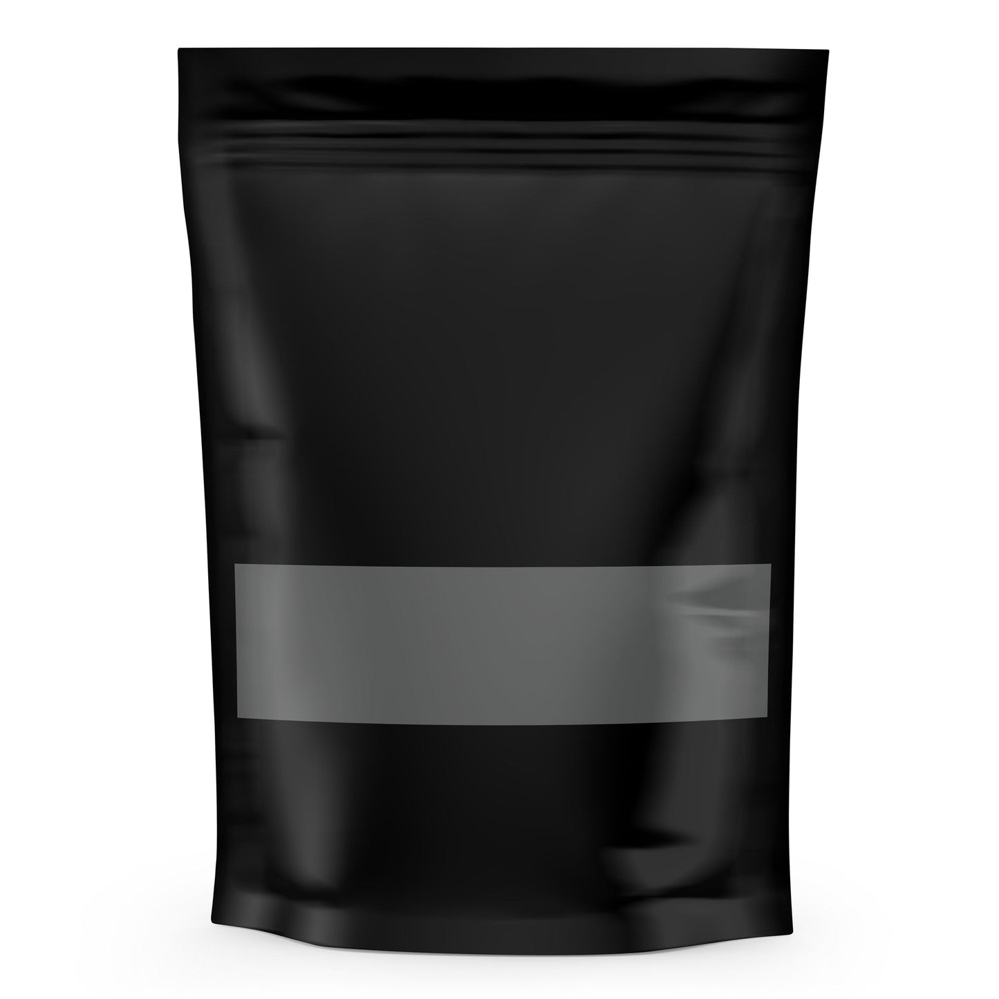 100 Resealable Stand Up Bags 21x17cm - Black Food Packaging Zip Pouch-0