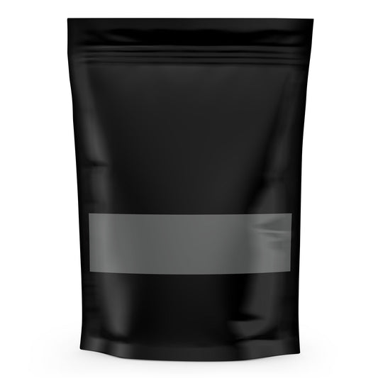 100 Resealable Stand Up Bags 21x17cm - Black Food Packaging Zip Pouch-0