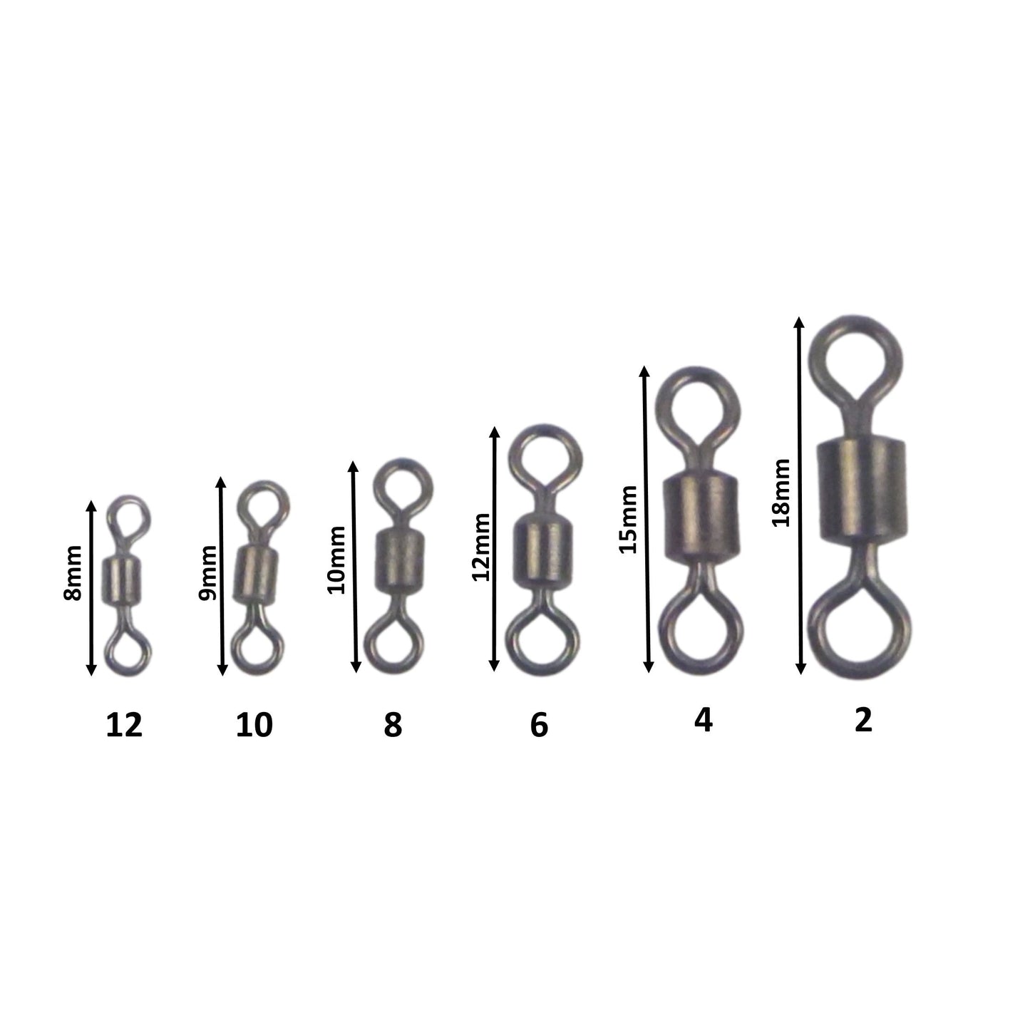 Swimerz Rolling Swivels,  Size 10, 25 pack-1
