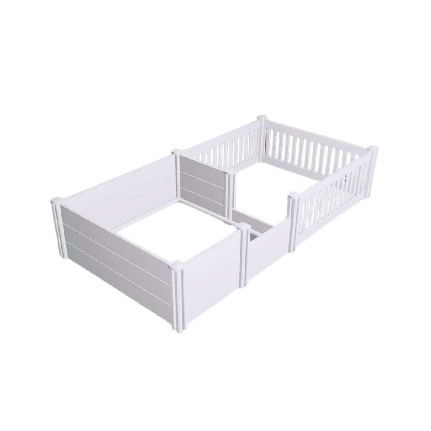Rooster Farms 2.96m x 1.48m PVC Dog Whelping Box + Playpen Kit - Anti-Crush Rail-0