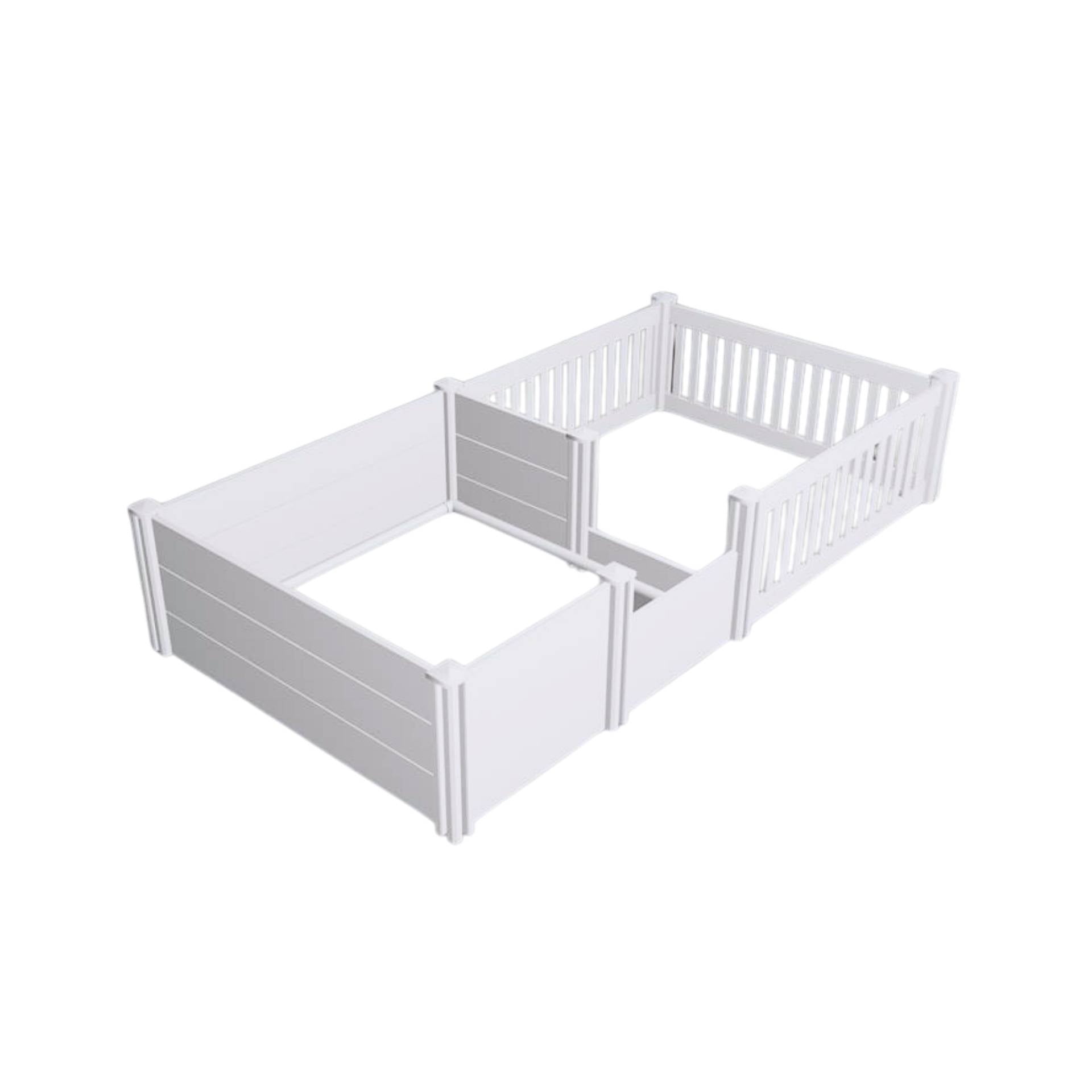 Rooster Farms 2.96m x 1.48m PVC Dog Whelping Box + Playpen Kit - Anti-Crush Rail-0