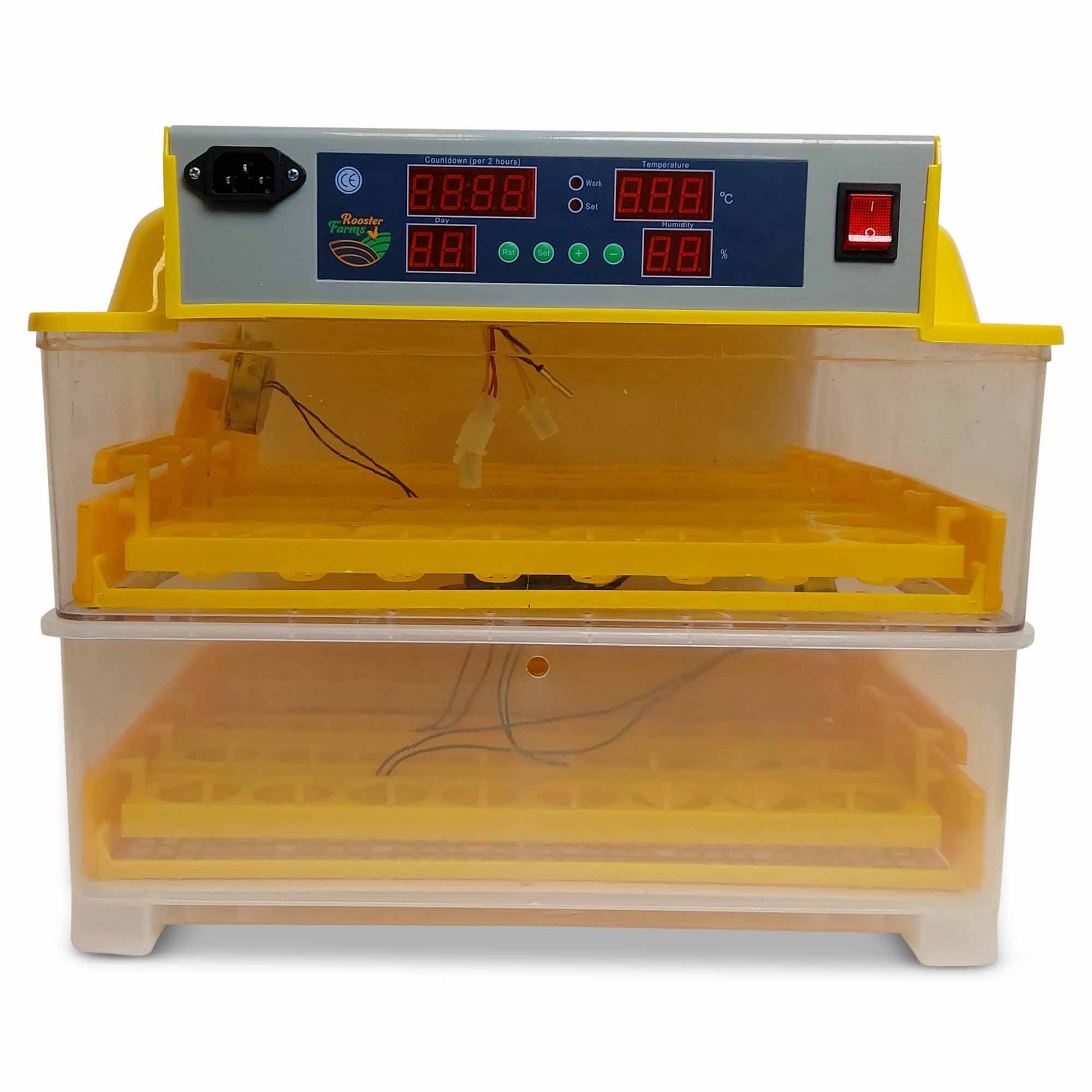 Rooster Farms Electric 96 Egg Incubator + Accessories for Chicken Quail Duck-2