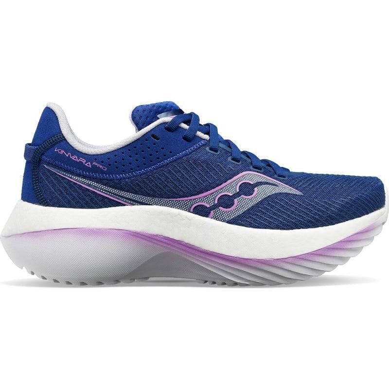 Saucony Womens Running Shoes Kinavara Pro in Indigo / Mauve - Size 9.5
