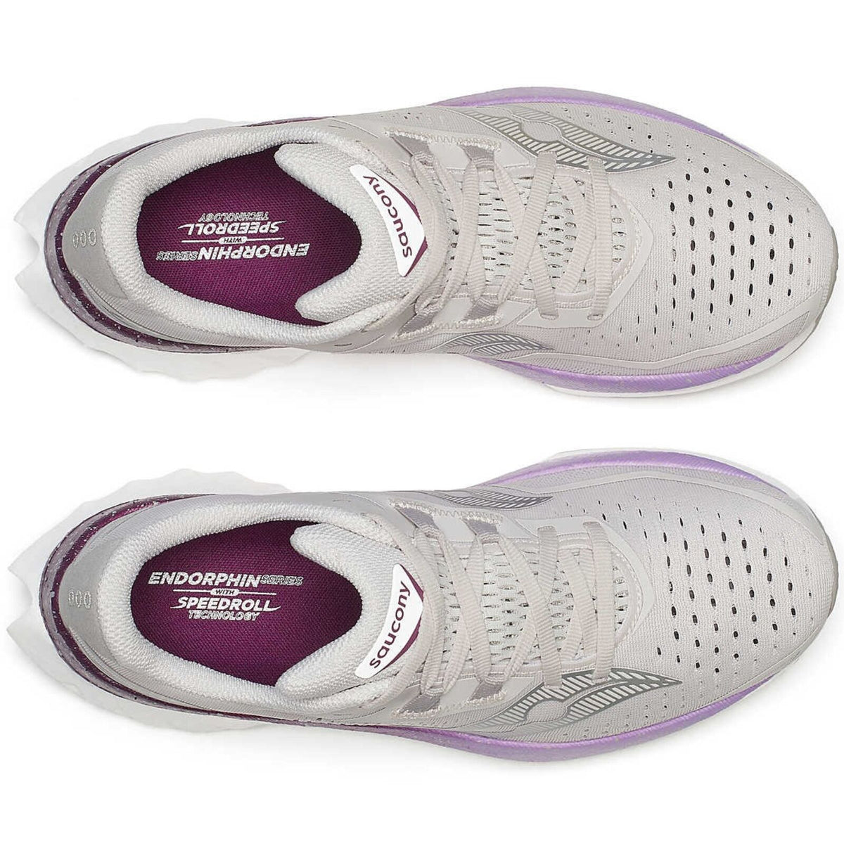 Womens Saucony Endorphin Speed 4 in Moon/Plum Sneakers Shoes - Size 8.5