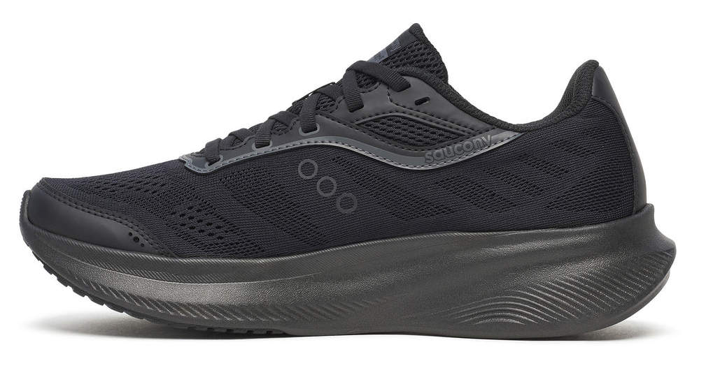 Saucony Womens Cohesion 18 (Wide) Shoes Runners Sneakers in Triple Black