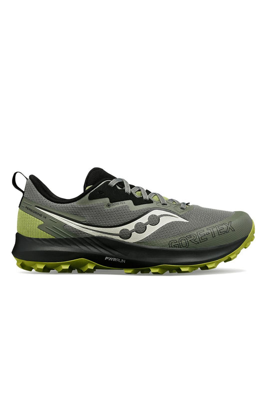 Saucony Mens Peregrine 14 GTX Gore Tex Shoes Sneakers Runners in Bough/Olive-0