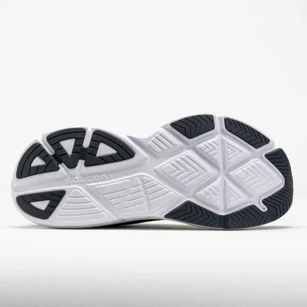 Wide Saucony Guide 17 Mens Running Shoes Stability Support - Black White-3