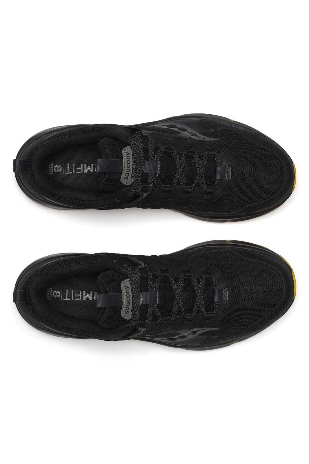 Saucony Mens Excursion TR17 Gore-Tex Waterproof Sneakers Shoes in Black/Oak