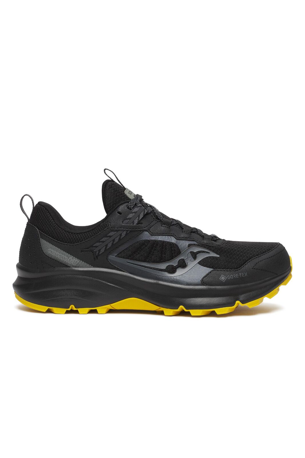 Saucony Mens Excursion TR17 Gore-Tex Waterproof Sneakers Shoes in Black/Oak