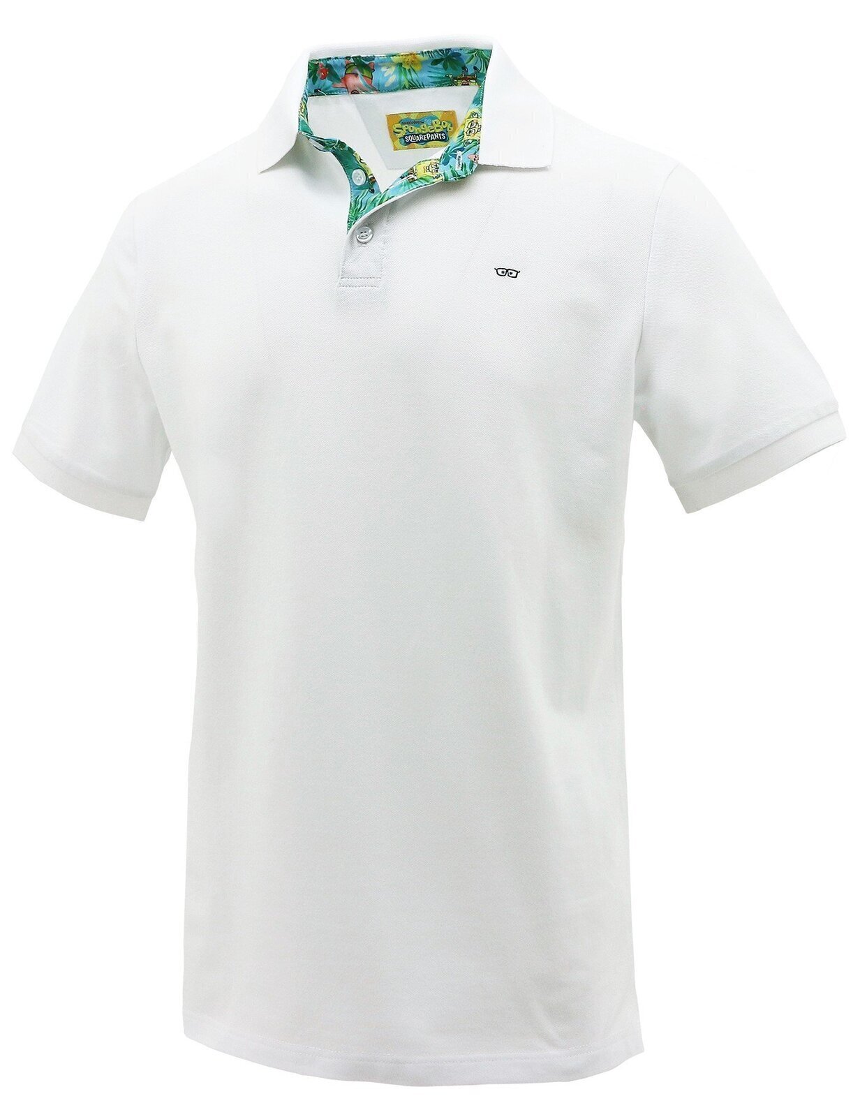 Spongebob Squarepants Mens Polo Shirt Top Hawaiian - White-0