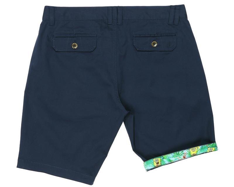 SpongeBob Squarepants Mens Cotton Shorts - Navy-3