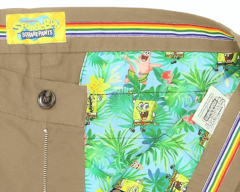 SpongeBob Squarepants Mens Hawaiian Shorts Summer - Sand-4