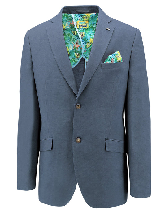 Spongebob Squarepants Mens Sports Jacket Suit - Blue-0