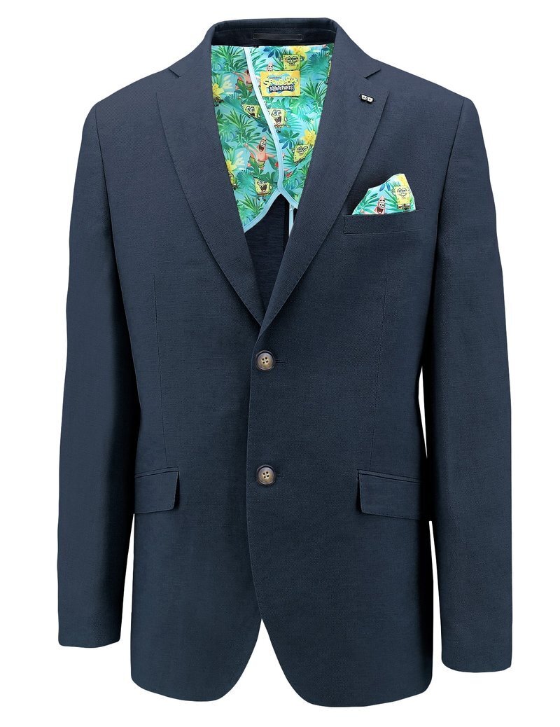 SpongeBob Squarepants Mens Sports Suit Jacket - Navy-9