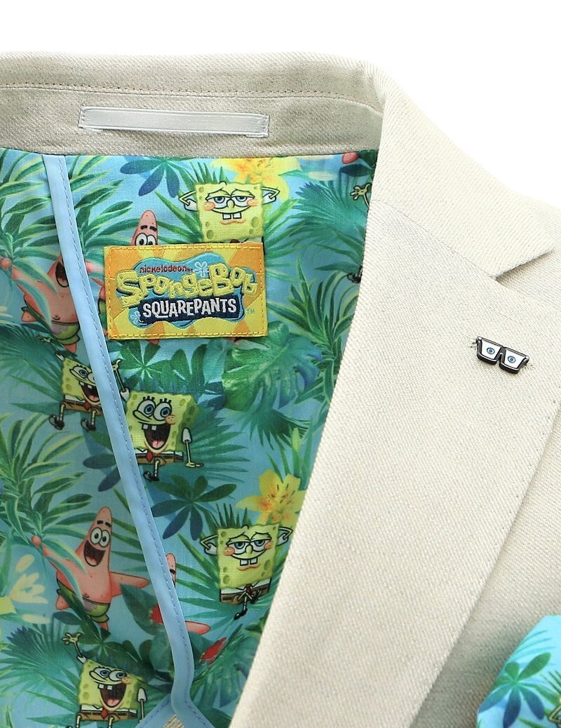 SpongeBob Squarepants Sports Suit Jacket Coat - Sand-3