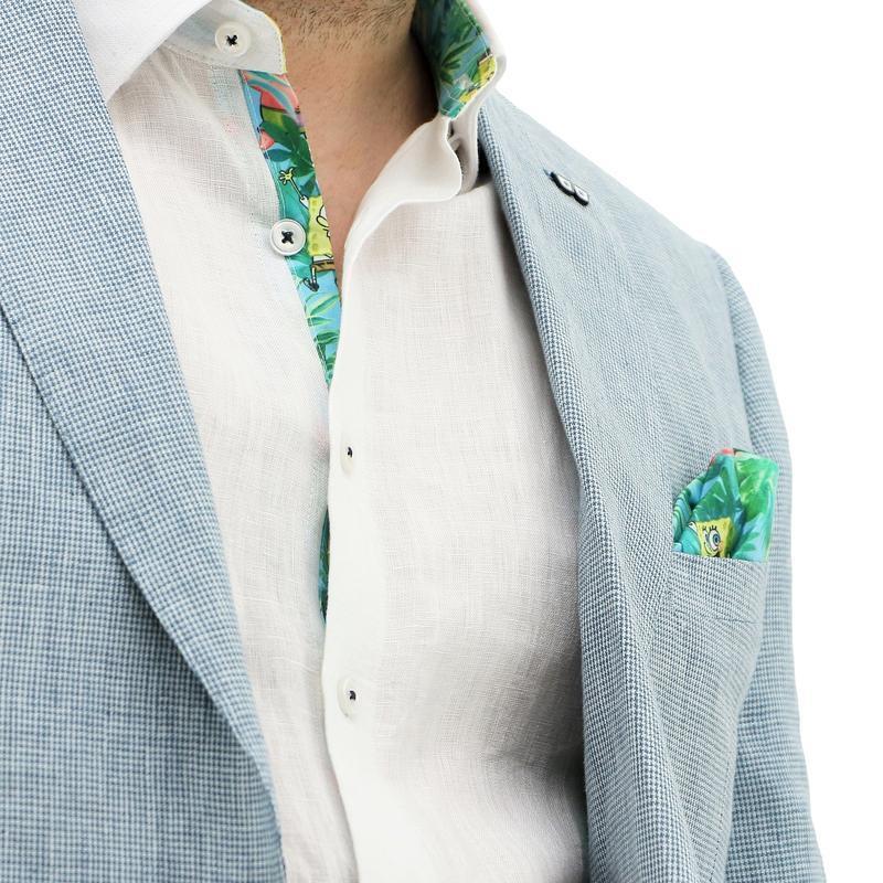 SpongeBob Squarepants Sports Suit Jacket Coat - Light Blue-3