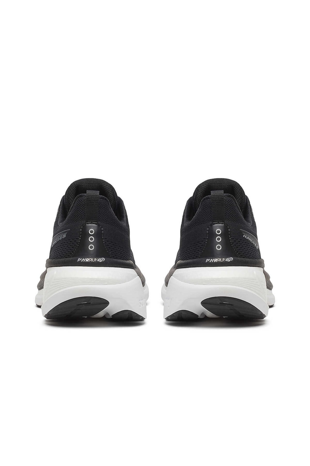 Saucony Mens Hurricane 25 (Wide) Sneakers Shoes Runners in Black/White