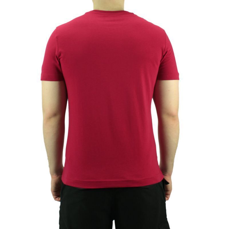 Lotto Mens L73 BS Tee Shirt Sports Soccer Tennis Training - Red/Navy-3
