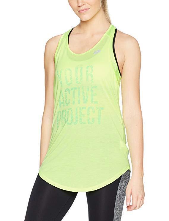 Lotto Womens Ursula V Tank Sports Fitness Tennis Training - Green Light-1