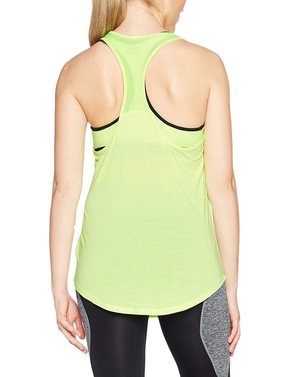 Lotto Womens Ursula V Tank Sports Fitness Tennis Training - Green Light-3