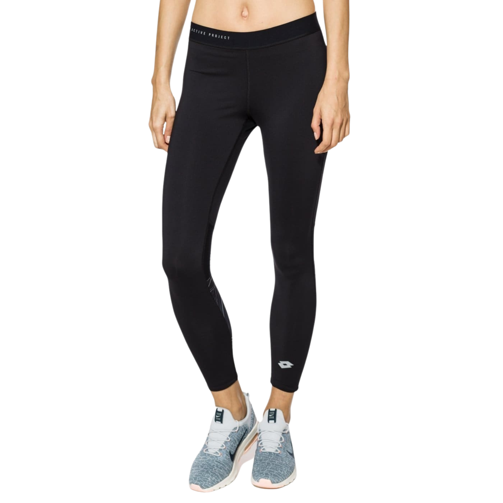 Lotto Womens Ursula V Leggins PL Sports Fitness Tennis Training - Black-0