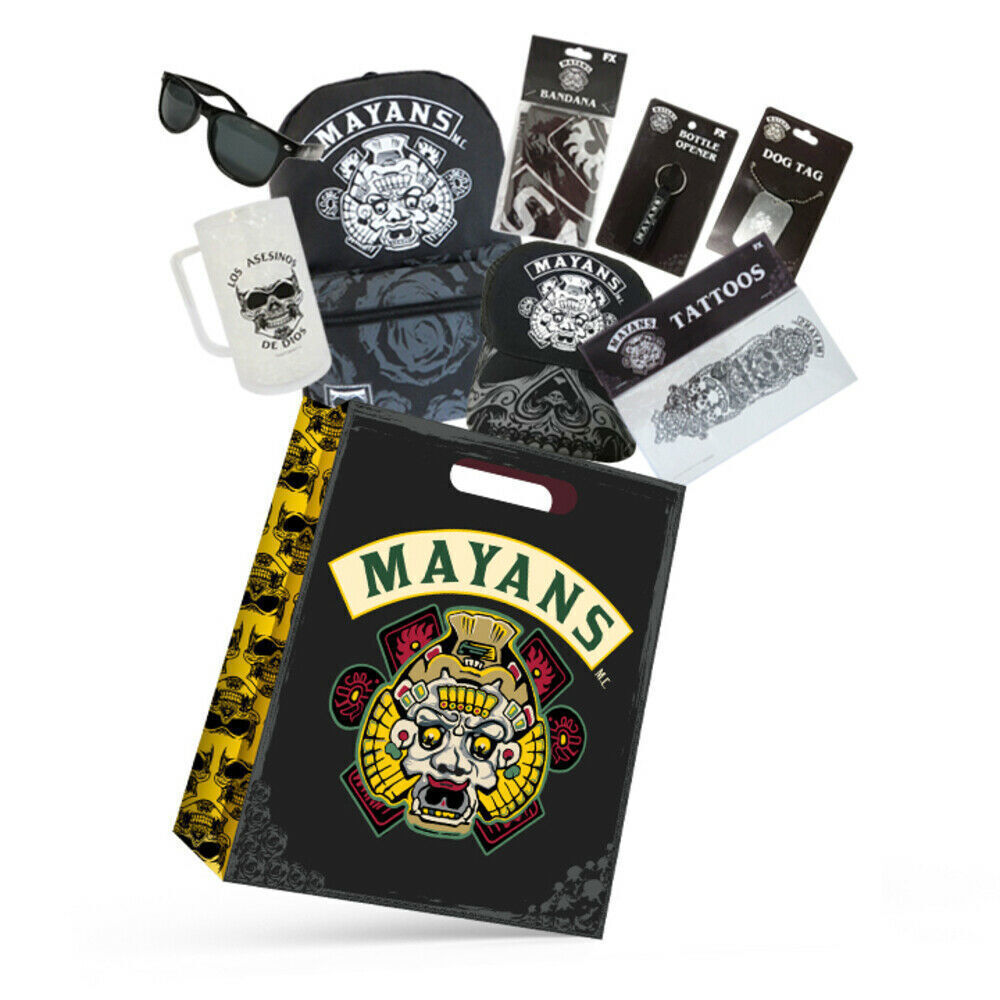 Mayans Boys Showbag w/ Backpack Tattoos Dog Tag Sunglasses Stein Mug Bandanna-0