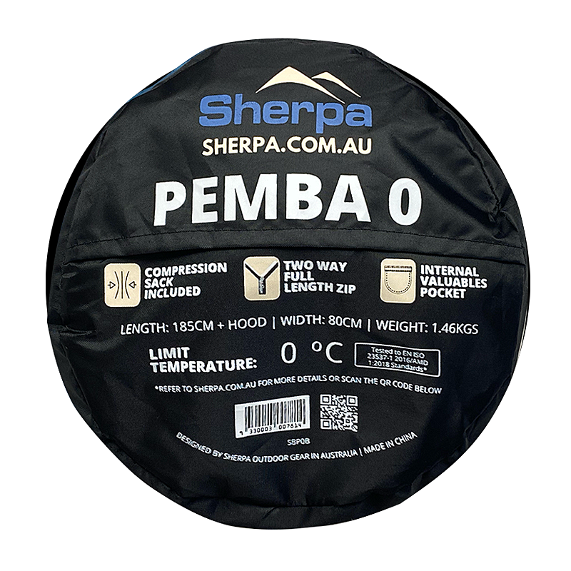 Sherpa Pemba 0 Degree Sleeping Bag Single Camping Hiking Winter Thermal-2