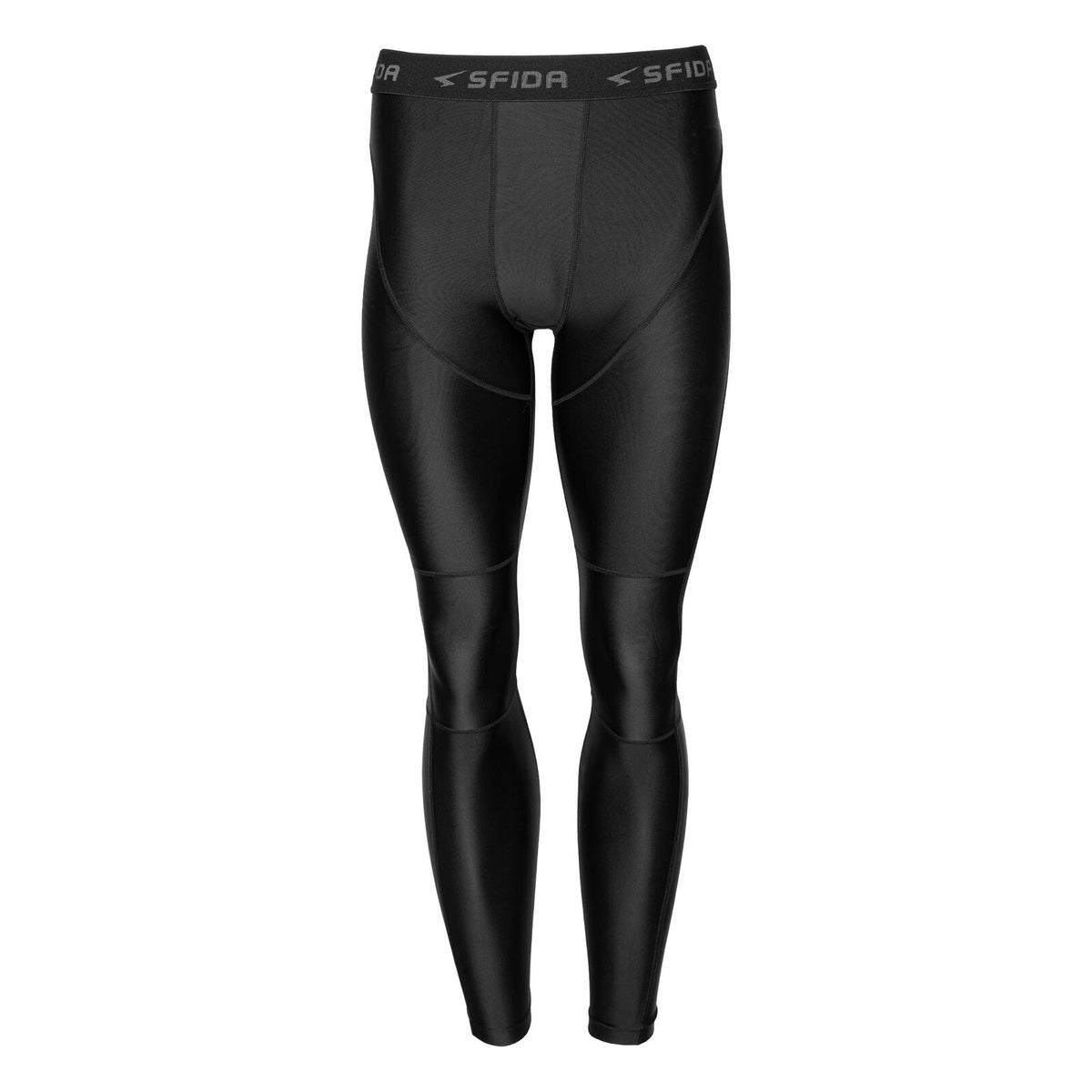 Sfida Mens Compression Base Layer Sports Pants in Black