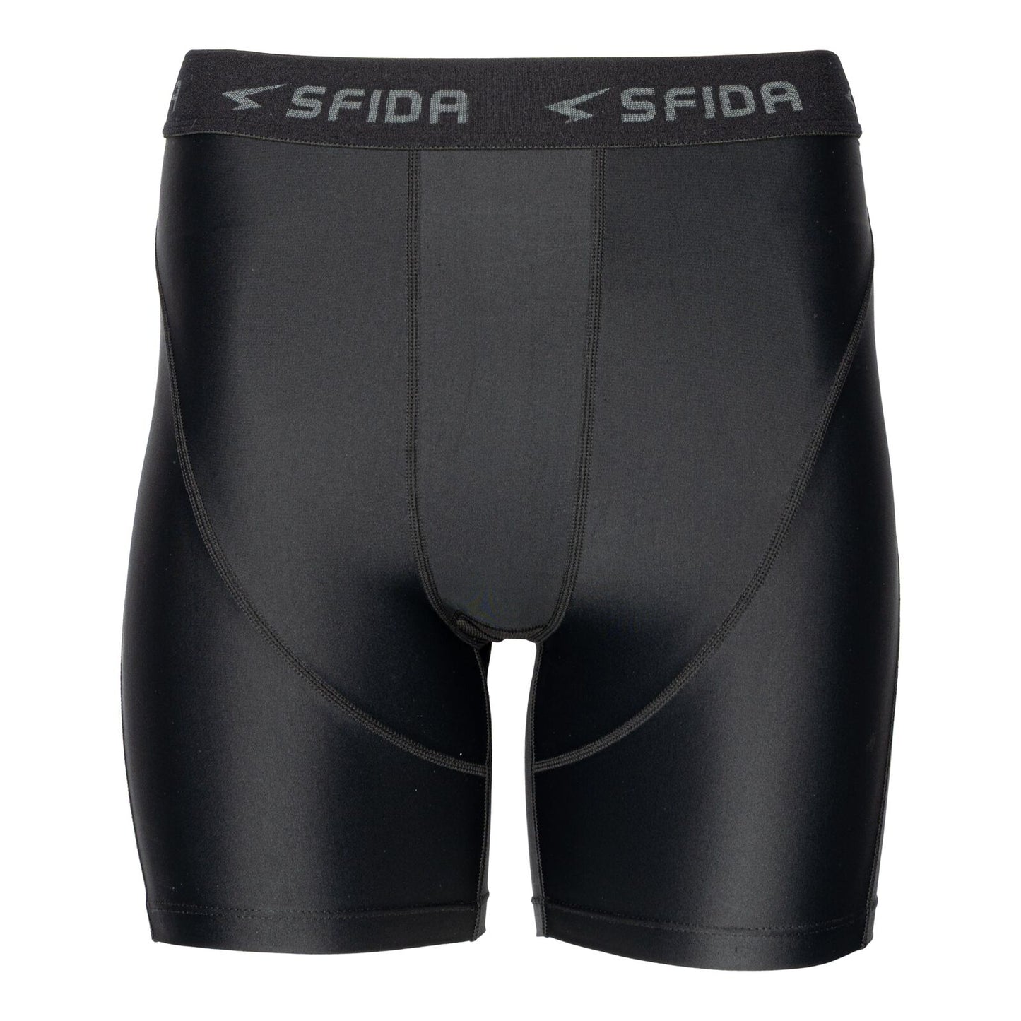 Sfida Mens Compression Half Shorts - Black (Sports Base Layer)-0