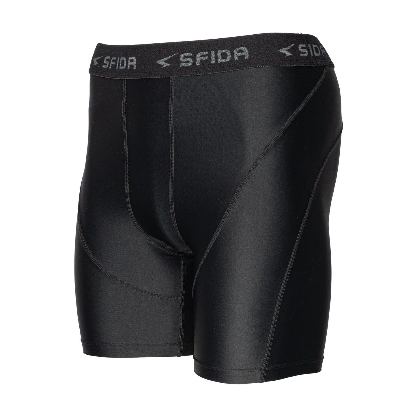 Sfida Mens Compression Half Shorts - Black (Sports Base Layer)-3