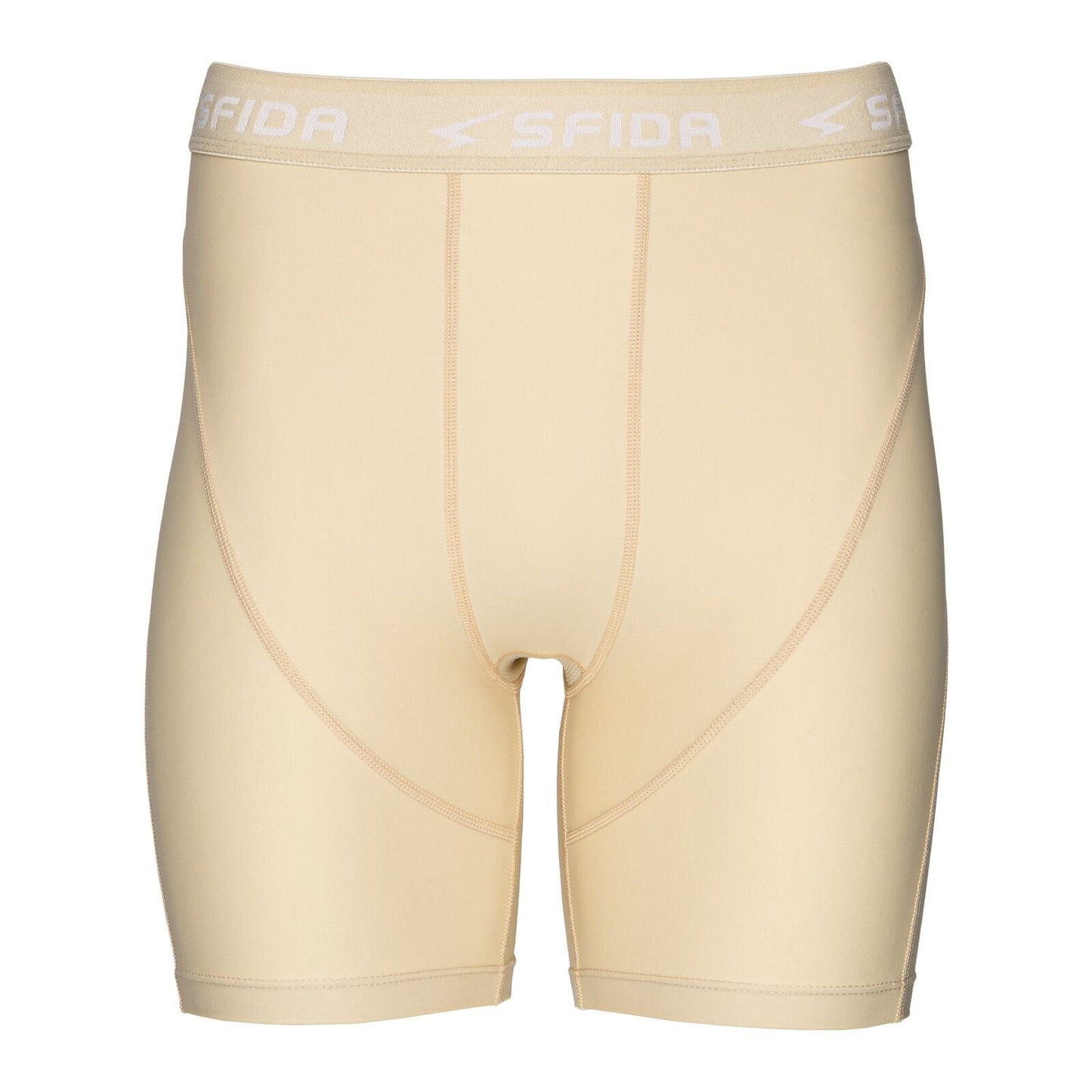 Sfida Mens Compression Half Shorts - Beige (Sports Base Layer)-0