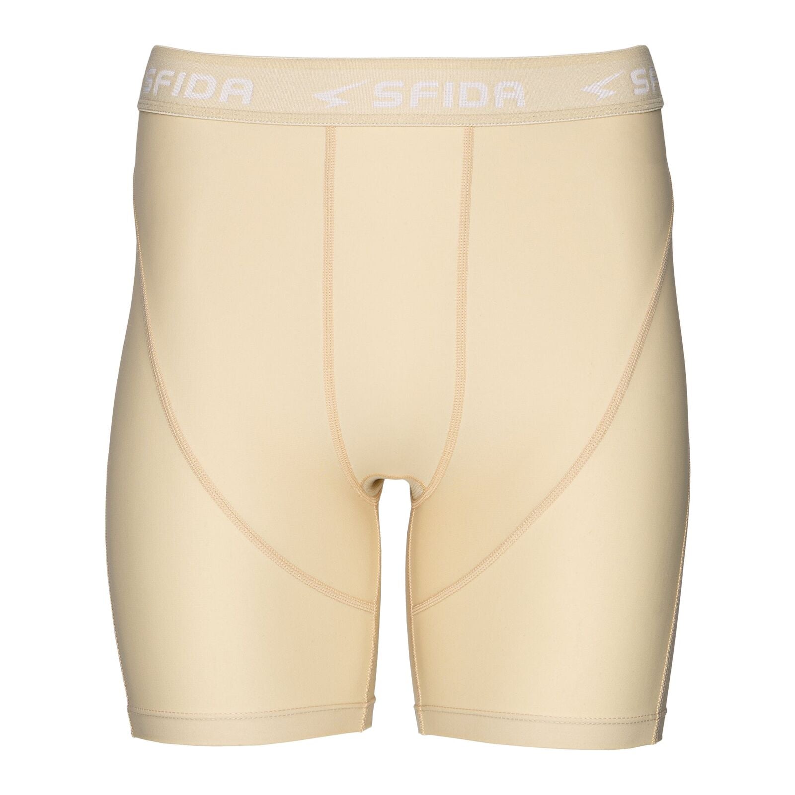 Sfida Mens Compression Half Shorts - Beige (Sports Base Layer)-0