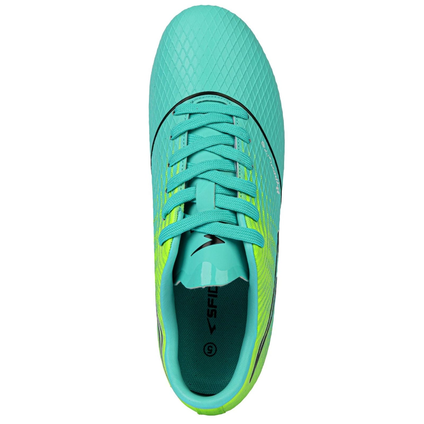 Sfida Equaliser Junior Football Soccer Boots - Aqua/Lime (Childrens/ Kids)-4