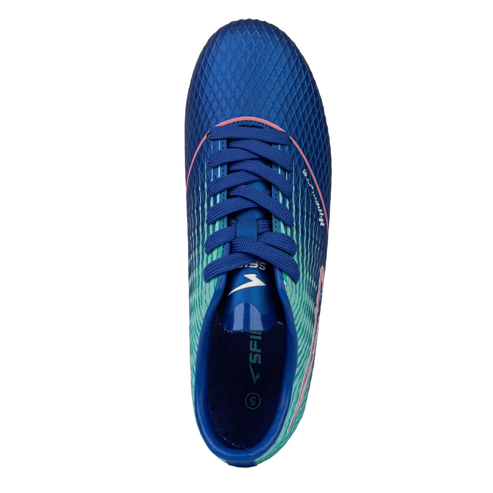 Sfida Equaliser Junior Football Soccer Boots - Royal/Mint/Pink (Childrens/ Kids)-4