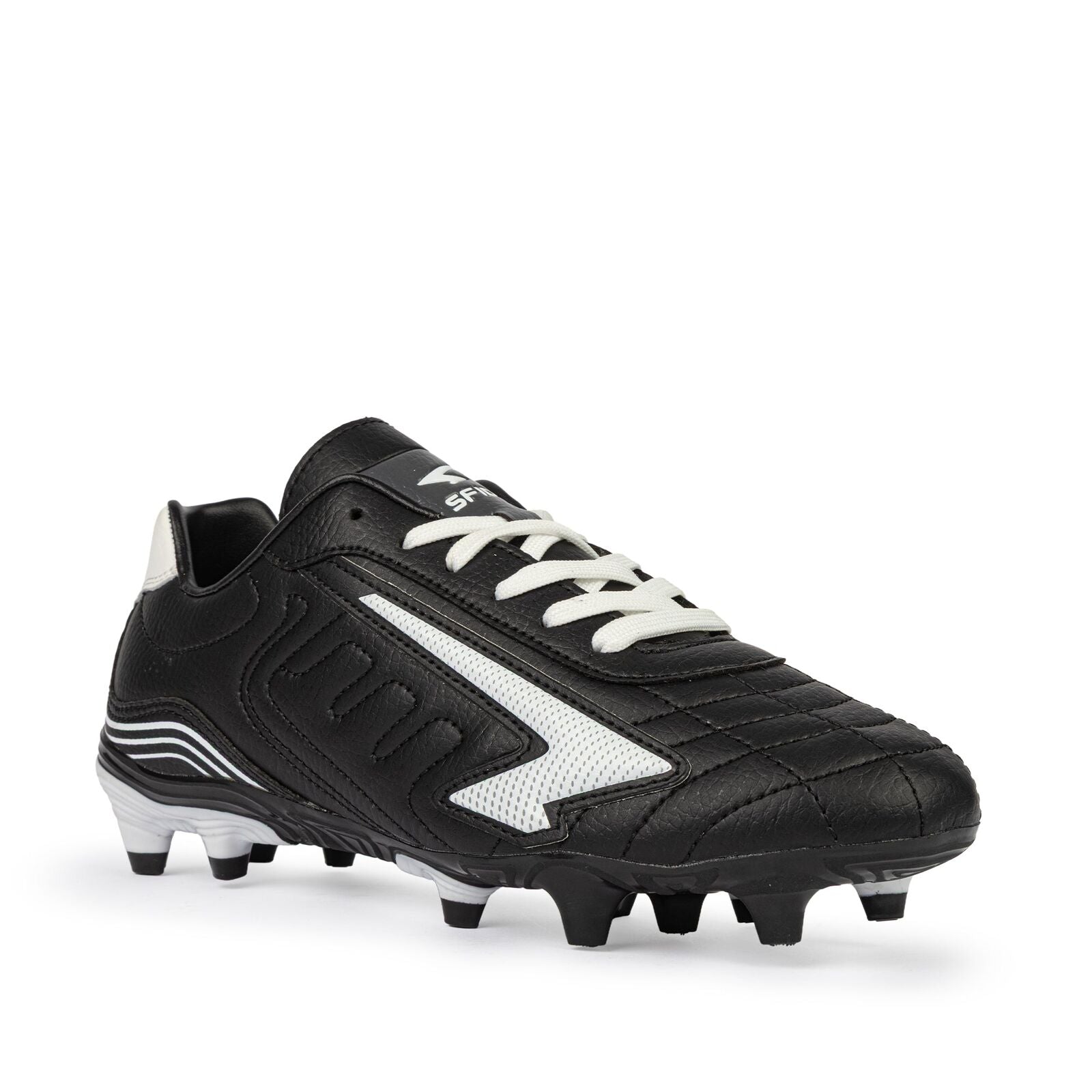 Sfida Legend Team Junior Football Soccer Boots - Black/White (Childrens/Kids)-3